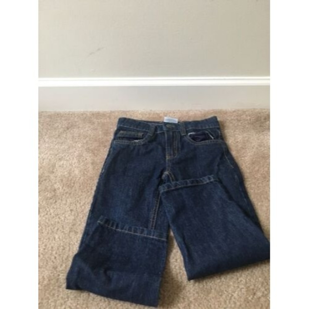 Akademiks Boys Blue Denim Jeans Zip Pockets Size Small 4
